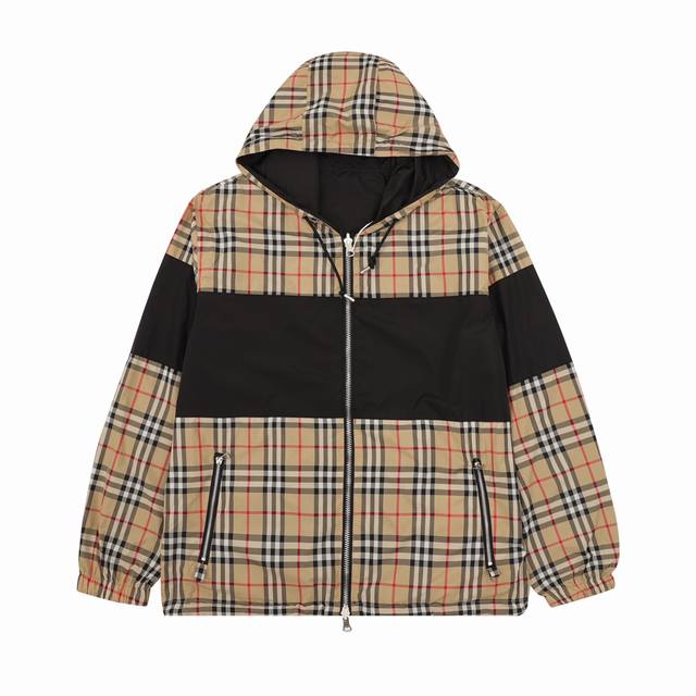 Burberry New Patchwork Small Check Reversible Jacket Size: Xs-L