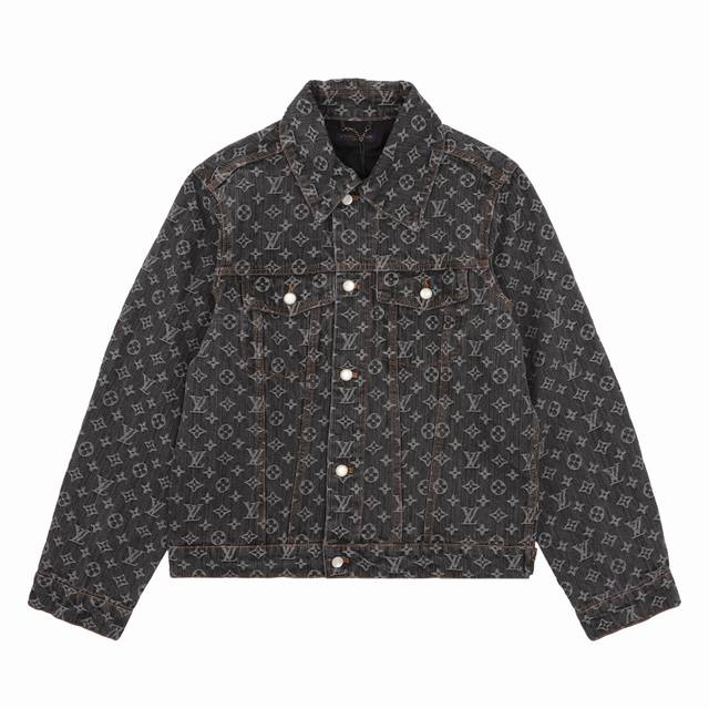 Louis Vuitton Fa All-over monogram denim jacket Size: 46-52