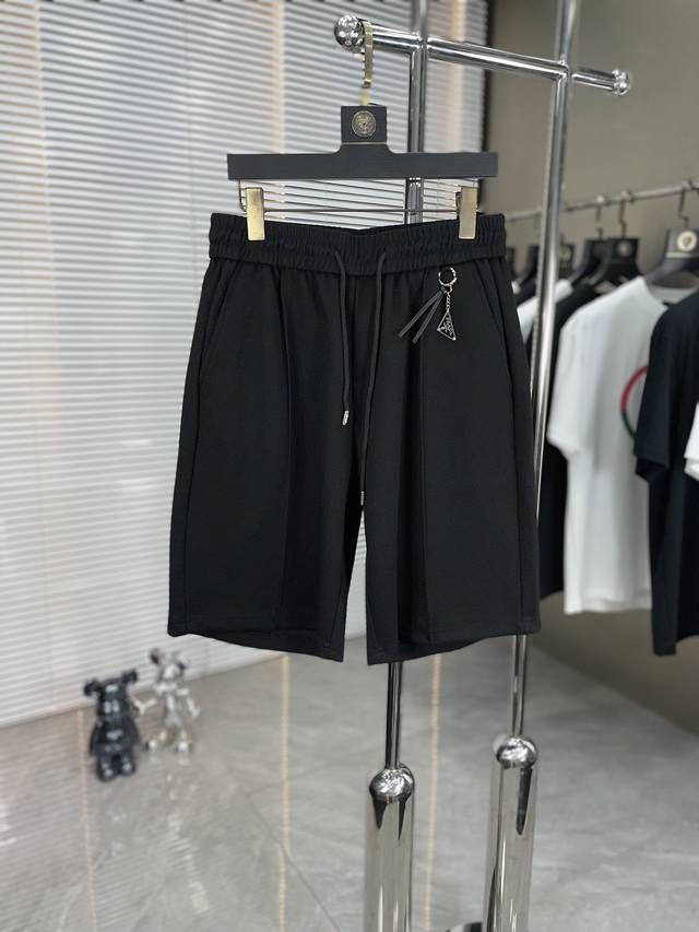 Prada High-End Shorts Series 2025 Spring/Summer New Men's Fashion Casual Shorts