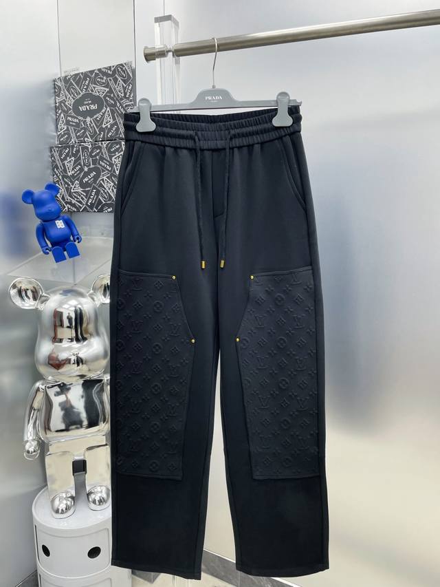LV Louis Vuitton 2025 Spring/Summer New Brand Logo Casual Pants, available simul