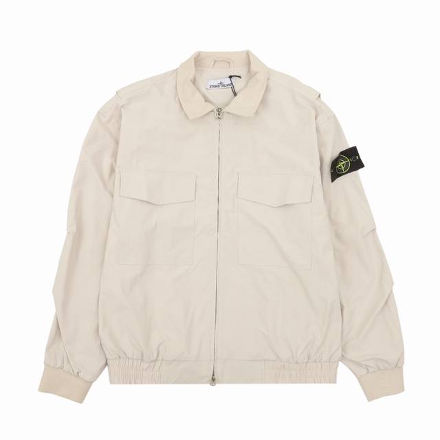 Stone Island Functional Stand Collar Rain Jacket/Zip-Off Jacket Size: S-XL
