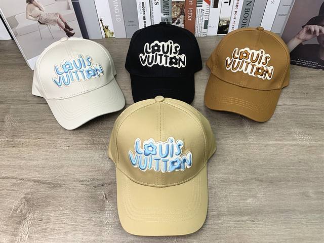 9360##LV Embroidered Letter Baseball Cap, Unisex Casual Baseball Cap, Hard Top H