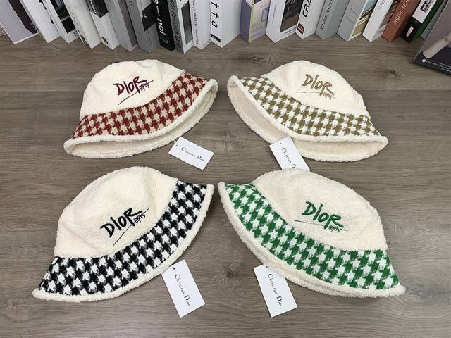 9935##Dior bucket hat, casual and versatile, unisex, couple hat, makes your face