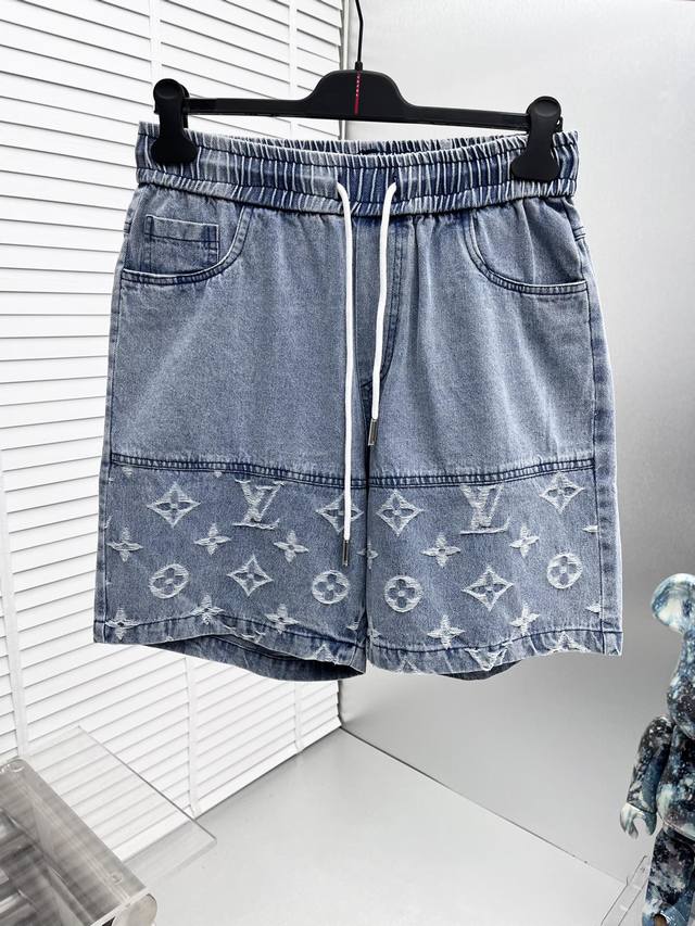 LV* 2025 Summer New Casual Shorts! Brand's classic logo casual shorts, custom fa