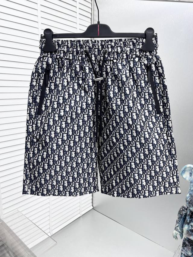 Dio* 2025 Summer New Casual Shorts! Classic brand logo casual shorts, custom fab