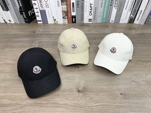 9905##Moncler Baseball Cap Classic Casual Duckbill Cap Unisex Hat Versatile# Adj