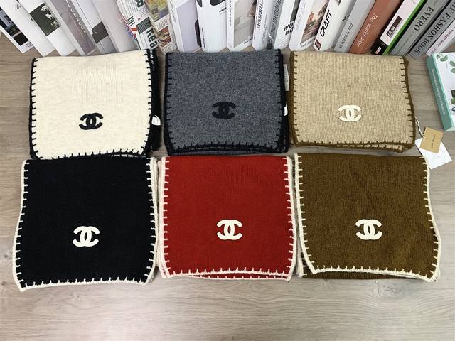 9894##Chanel scarf for men and women, casual autumn and winter warm scarf, versa
