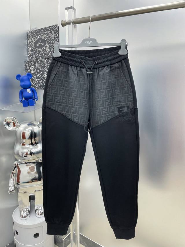 Fen*Fendi 2025 Autumn/Winter New Brand Logo Casual Pants ( ) Available simultane