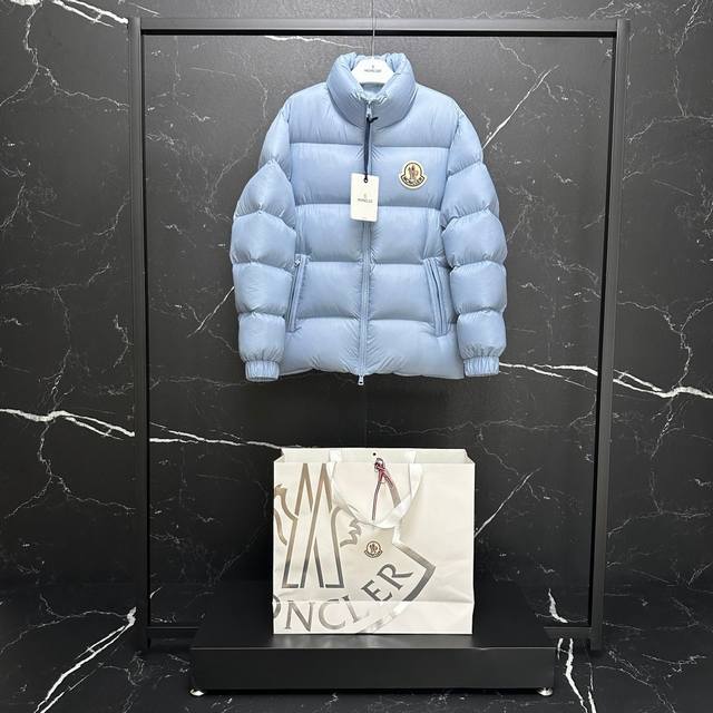 Moncler Citala Series Logo Patch Large Stand Collar M23# Short Down Jacket Grad
