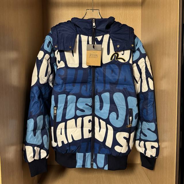 Style No.: B30 New Ev Fortune God Full Print Hooded Cotton Jacket, Unisex, High