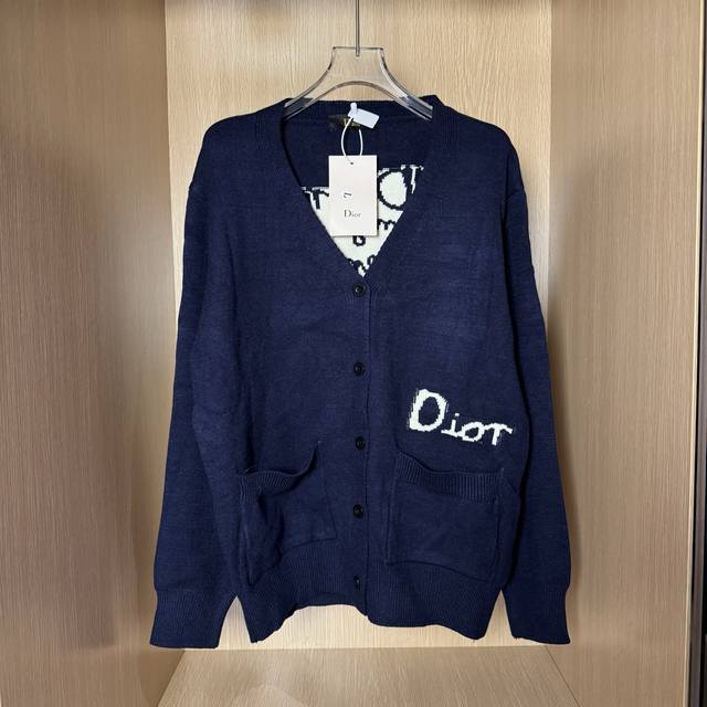 Style Number: T22 Dior 25Fw Monogram Letter Double-Sided Knit Stand Collar Turt