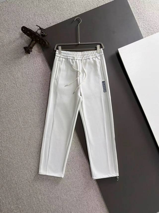 Burberry 2025 Winter New Elastic Waist Casual Pants, Ships the Next Day. Thick,
