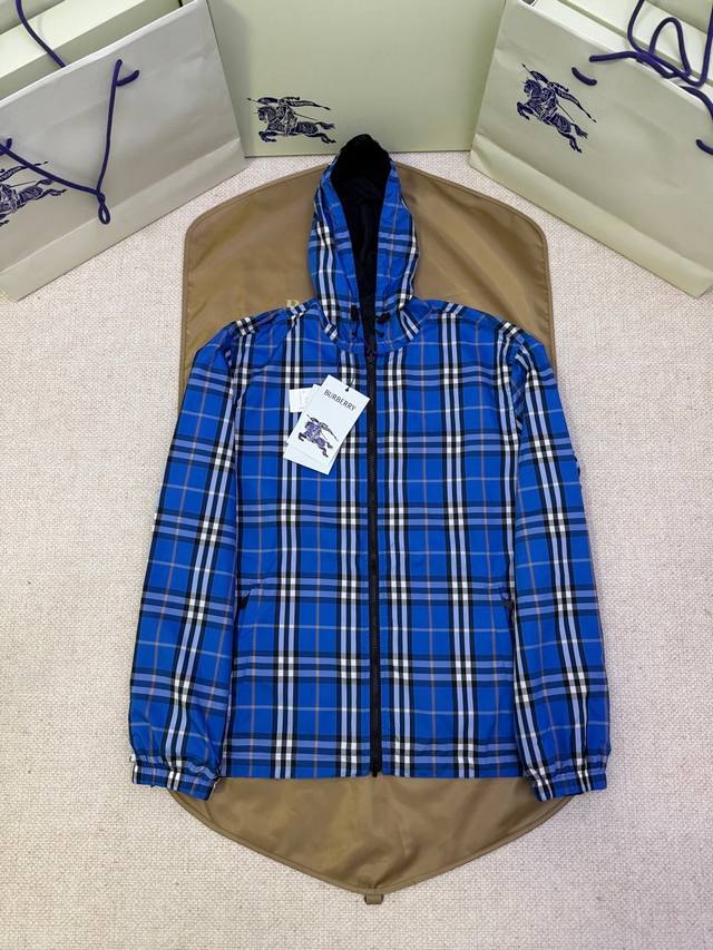 Nl Exclusive Original Development: Burberry Check Reversible Nylon Hooded Jacket