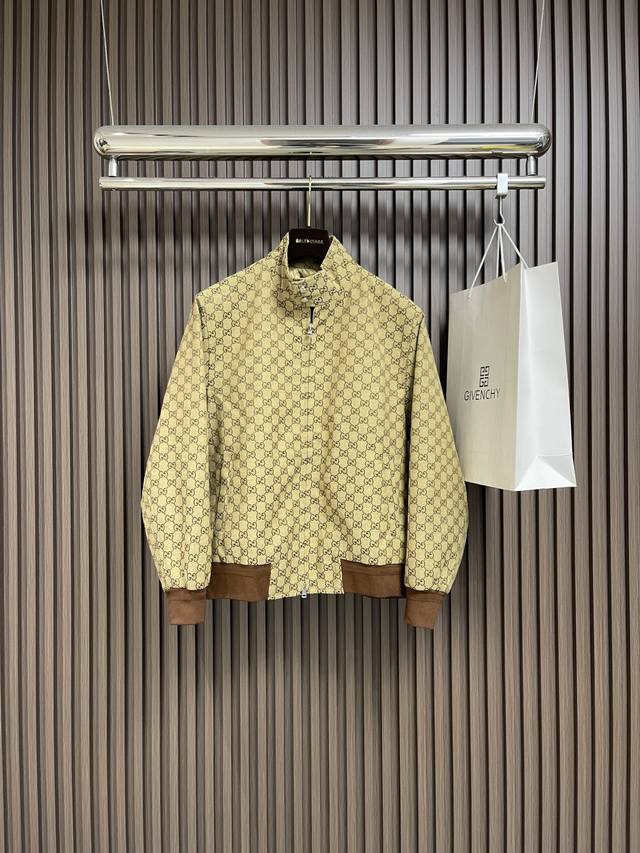 Gucci Canvas Bomber Jacket, from the 2025 Spring/Summer Pre-Fall collection. Thi