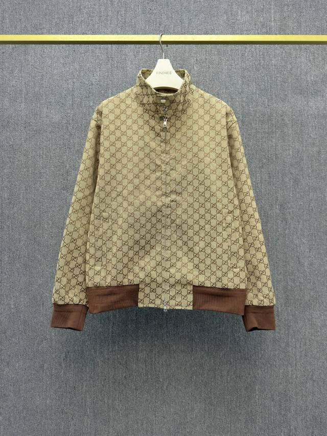 G*Cci 25Fw Autumn/Winter New Arrival Gg Canvas Flight Jacket The 2025 Early Autu