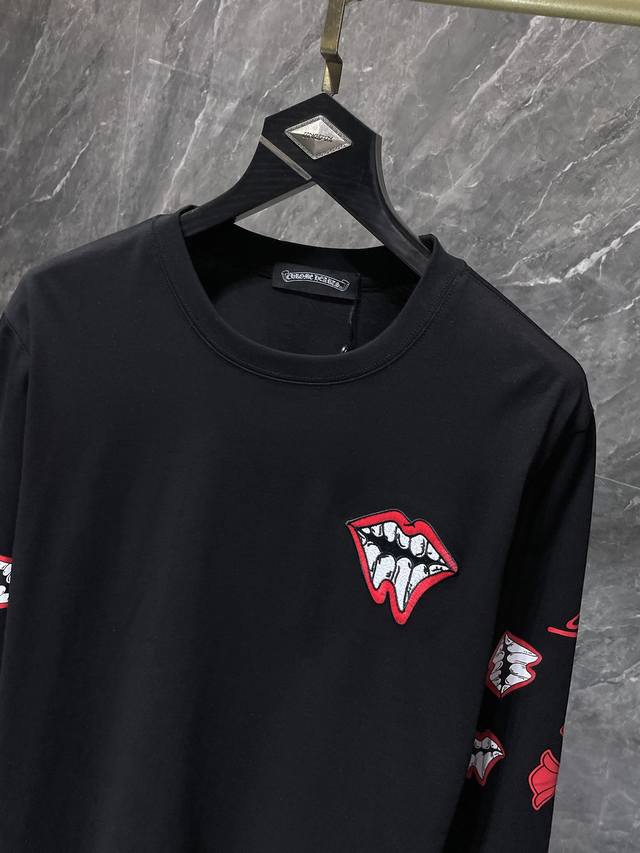 8682# New Arrival! Chrome Hearts Long-Sleeve T-Shirt Series! Available Now at De