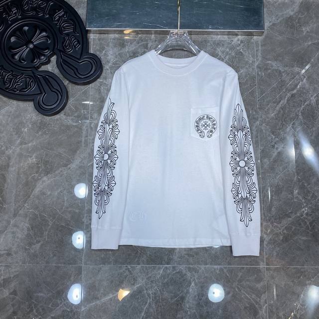 8356# New Arrival! Chrome Hearts Long-Sleeve T-Shirt Series, Same Style as Store