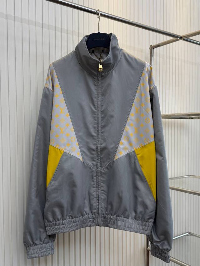 LV Louis 25Ss Letter Print Patchwork Jacket Size: M-3XL