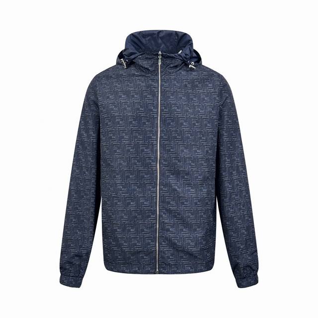 Fendi Reversible Hooded Jacket, made with original custom-designed intelligent s