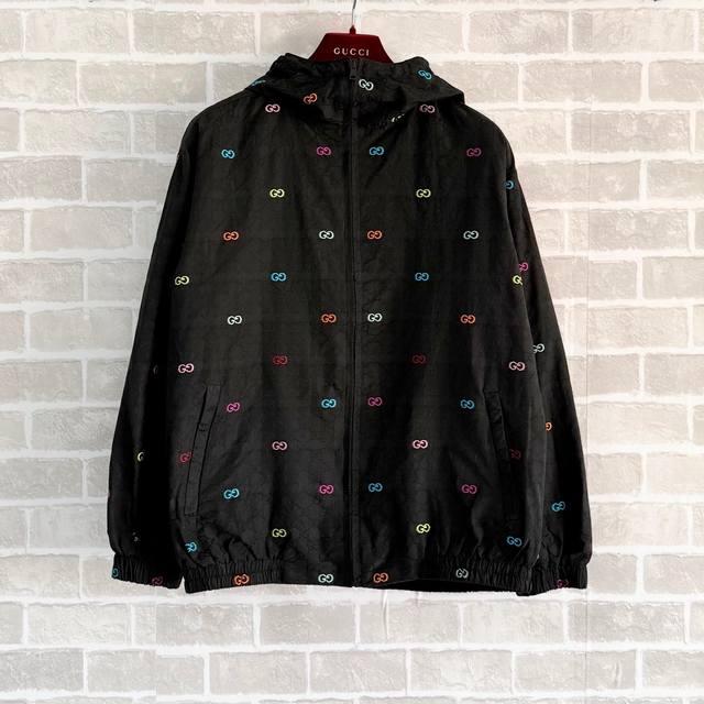 Gc 25Ss Colorful Jacquard Logo Jacket Colorful Cut Gg Jacquard Jacket 25Ss New j