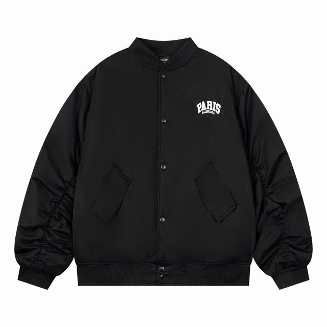 Style No. #S633 Balenciaga Blcg 24Fw Balenciaga Baseball Flight Jacket with Embr