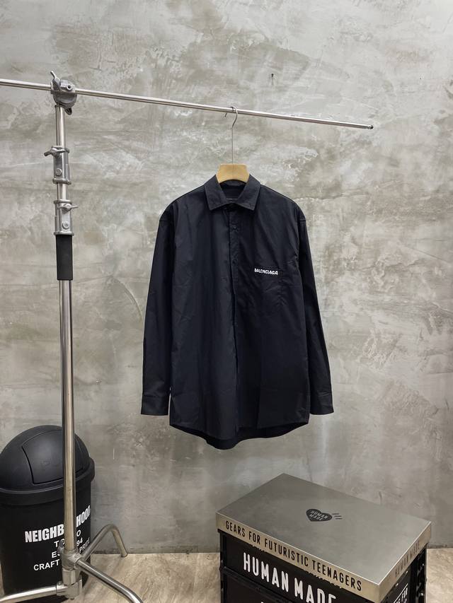 Style No. #S610 Balenciaga Blcg 25Ss Shadowed Incomplete Letter Print Long-Sleev