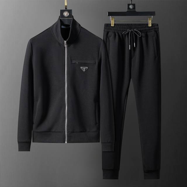 Style No.: A599# 2025 Autumn/Winter New Stand Collar Sports Suit, Official Webs