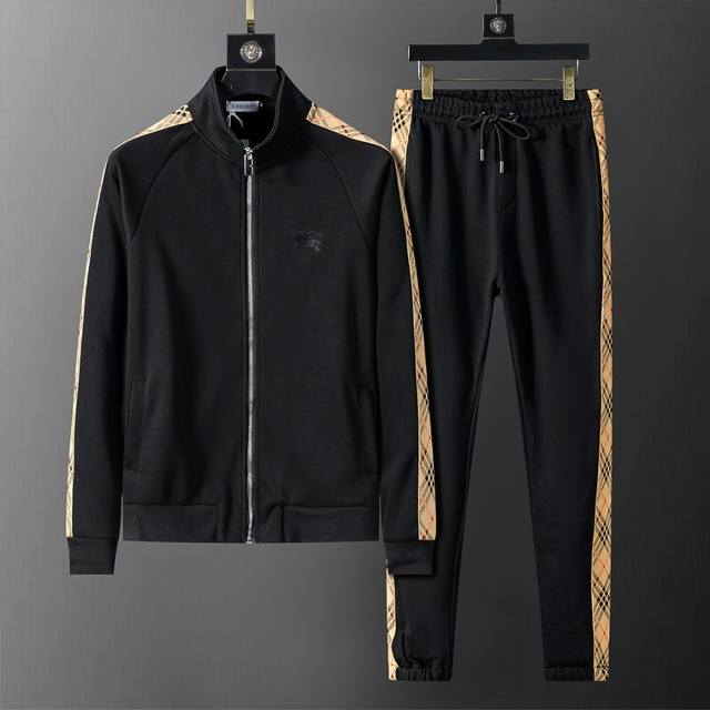Style No.: A598# 2025 Autumn/Winter New Stand Collar Sports Suit, Official Webs