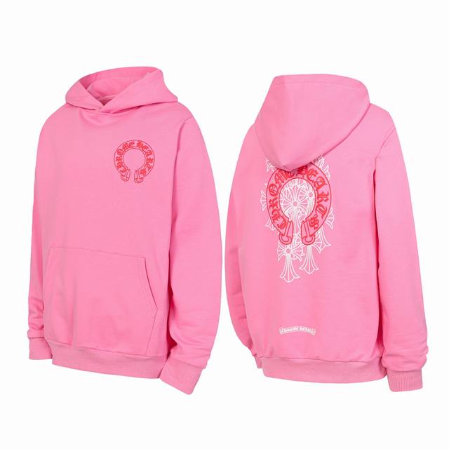 Ke3193 Chrome Hearts Ch Colorful Sanskrit Horseshoe Phantom Print Hooded Sweatsh