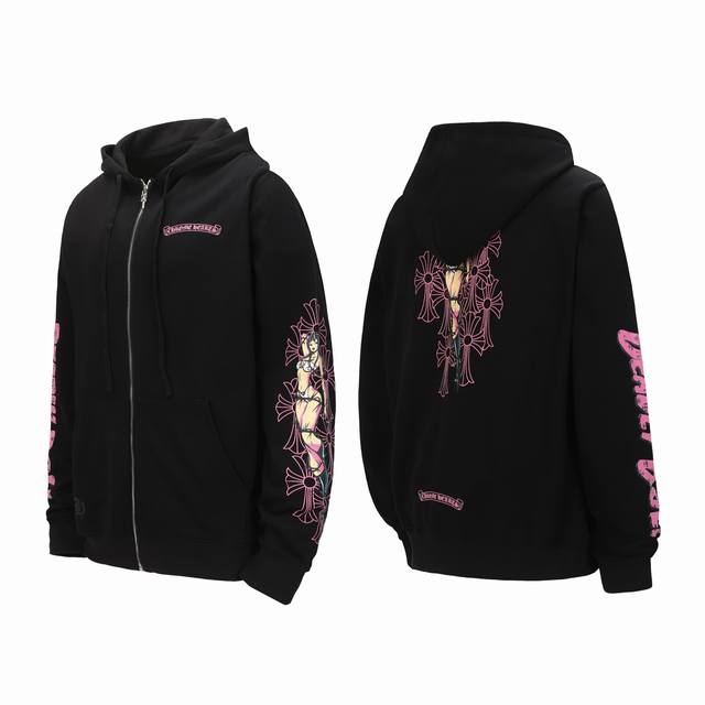 Ke18 Chrome Hearts Ch Chrome Hearts Women's Bikini Zipper Sweatshirt Cardigan Ja