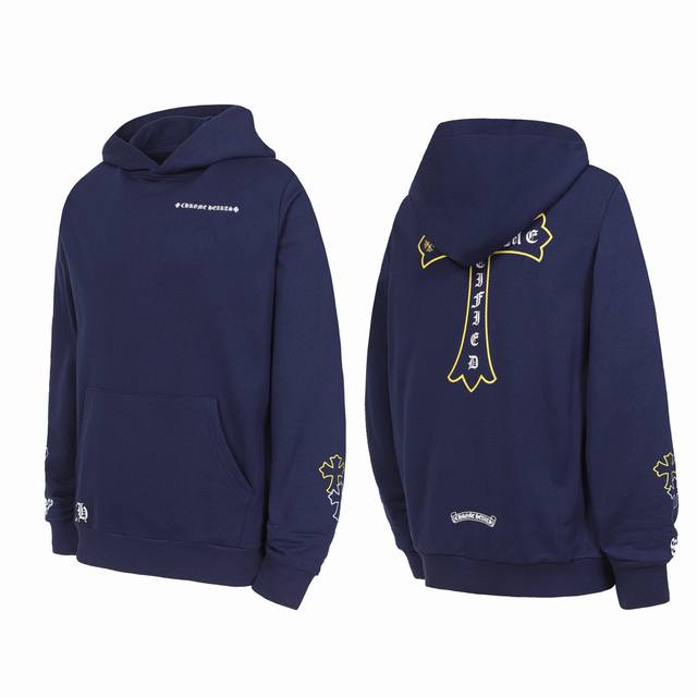 Ke3191 Chrome Hearts Ch Chrome Hearts Cross Sanskrit Print Hooded Sweatshirt Cus