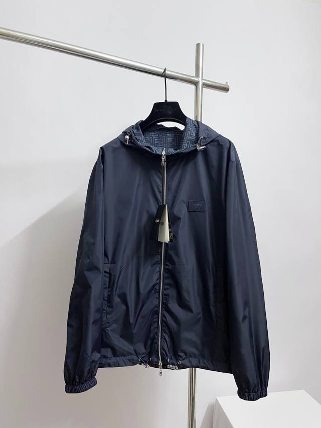 Fd New Ff Nylon Reversible Jacket