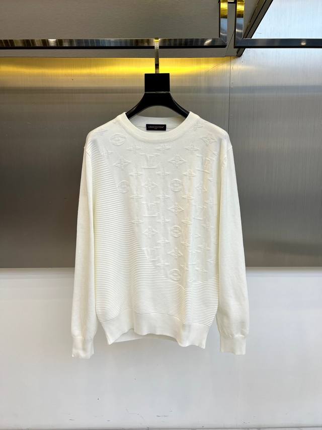 LV Vuitton, 2025 Fall/Winter New Arrival: Louis Vuitton Jacquard Knit Sweater. T