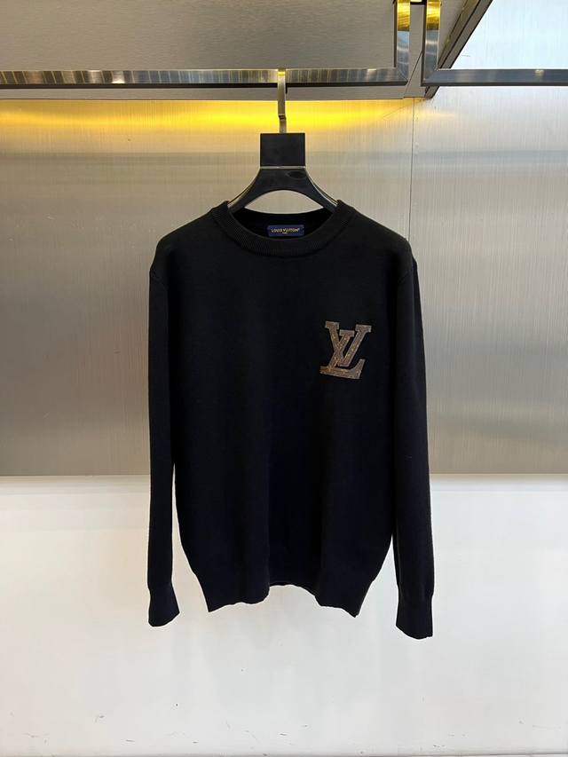 LV Vuitton 2025 Fall/Winter New Crew Neck Knit Sweater, interpreting classic lux