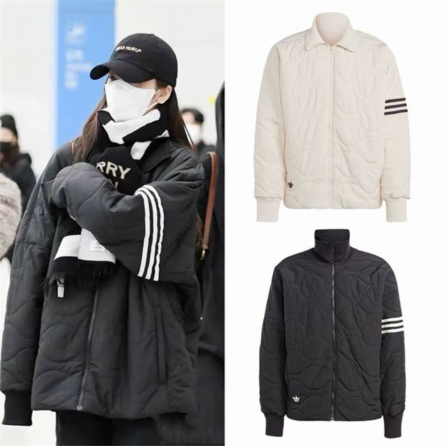 D928# Highest quality Adidas Originals jacket, unisex, couple style, stand colla