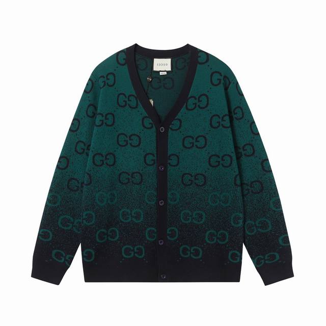 Gucci Logo Knit Cardigan V-Neck Sweater - Focus on Details, Quality, Unisex. Col