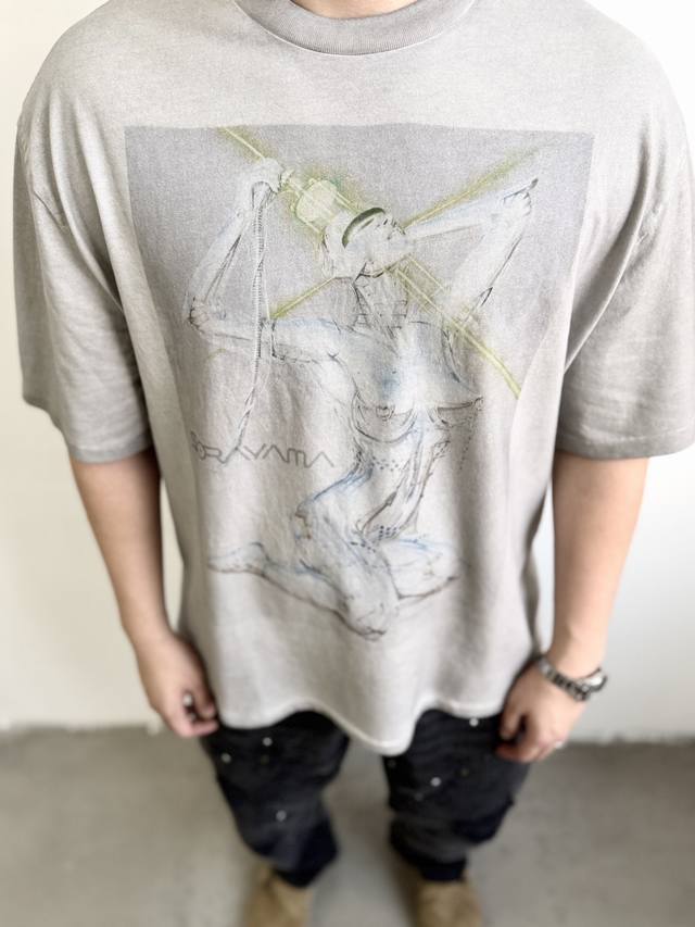 Cts-117 Saint X Soravama "Sexy Robot" Limited Edition Heavyweight Washed Short-S