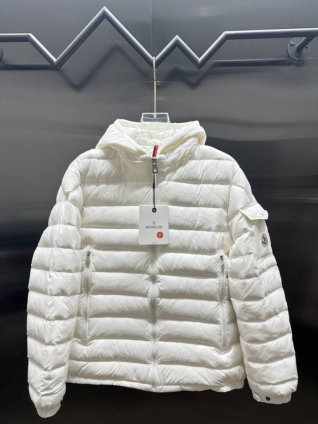 Moncler Avocette Solid Color Hooded Zipper Outdoor Warm Down Jacket 90% Down Fil