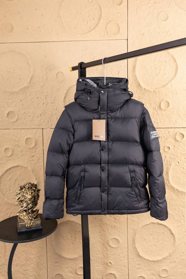 Available for purchase. Style No.: Zz025. Burberry* Detachable Sleeve Hooded Do