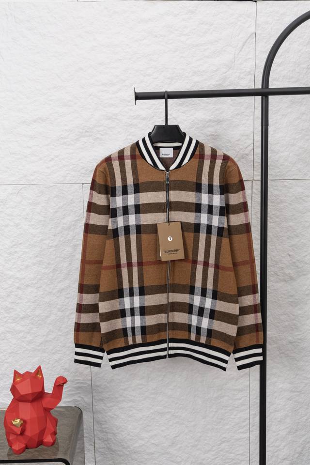 Style No. F105 Burberry Bbr Burberry 25Ss Color Block Striped Knit Classic Card