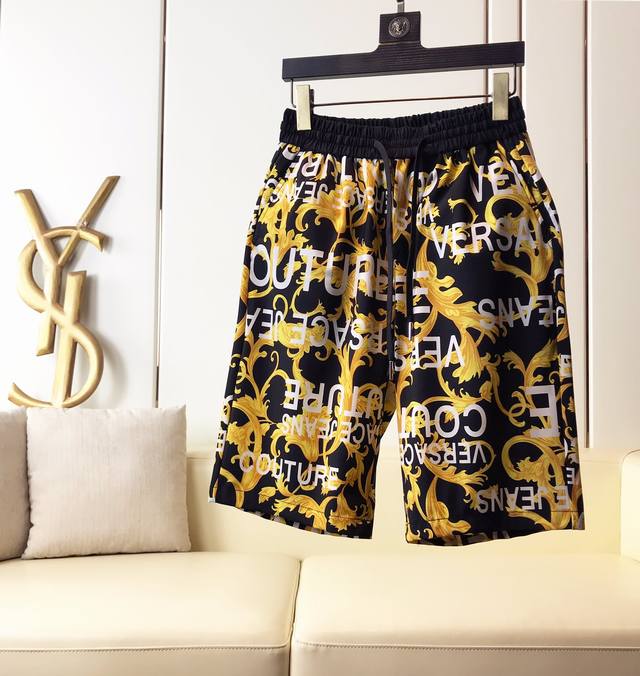 Versace Spring/Summer Collection, New Boutique Beach Shorts. Custom-made origina