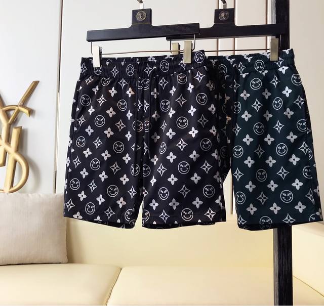 Lv* Ss Spring/Summer Collection, New Boutique Beach Shorts. Custom-made original