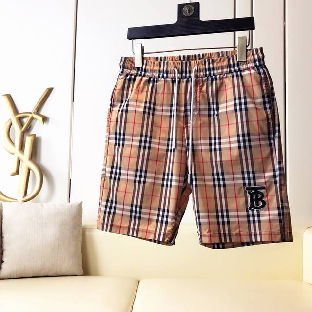 Burberry Spring/Summer Collection, New Boutique Beach Shorts. Made with custom-m