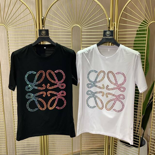 p Loewe. Newest hot-selling short-sleeved T-shirt of the year. Same style as dep