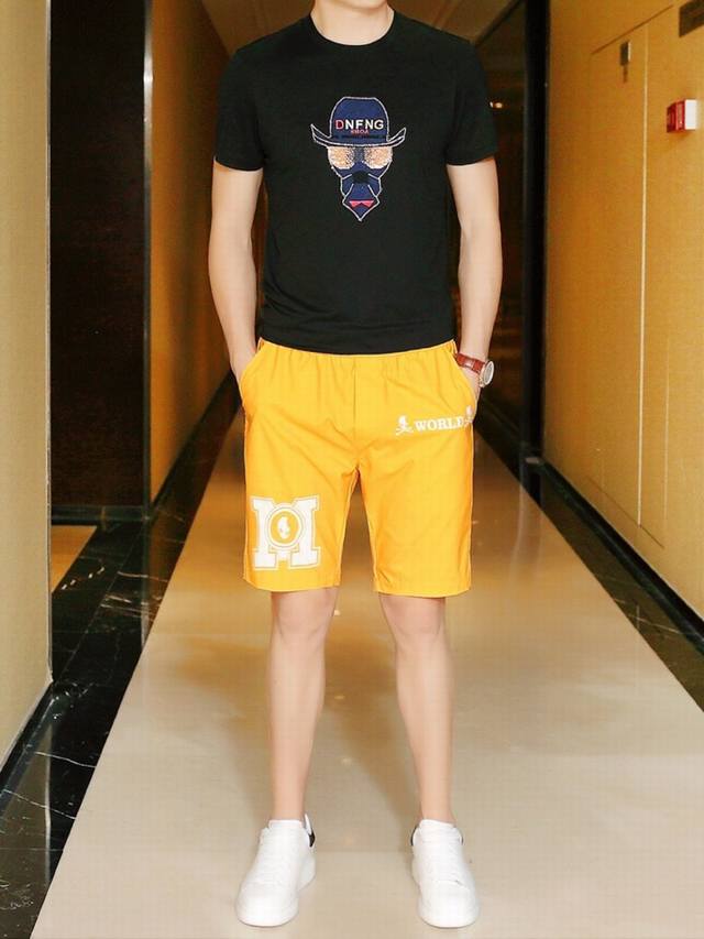 McQueen Italian Summer New High-Fashion Casual Shorts, Same Style as in Boutique