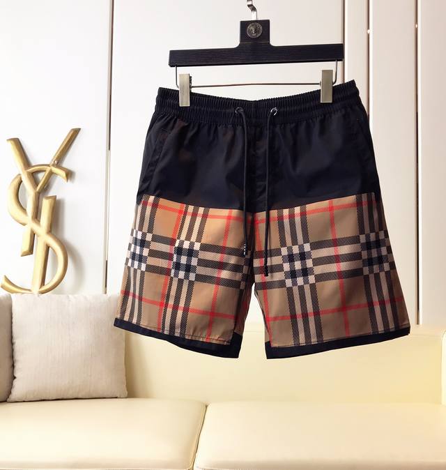Burberry Spring/Summer Collection, New Boutique Beach Shorts. Made with custom-m
