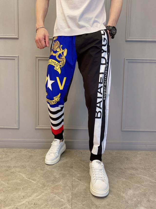 Balenciaga Spring/Summer New Casual Pants, made with imported 3D digital printi