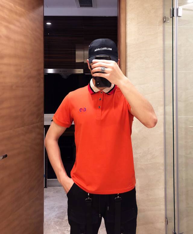 Gucci Spring/Summer Mercerized Cotton Collared Short-Sleeve T-Shirt, a highly an