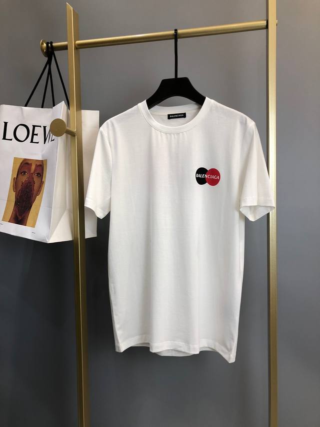 B*Alenciaga New Collection High-Street Fashion Short-Sleeve T-Shirt, Original Re