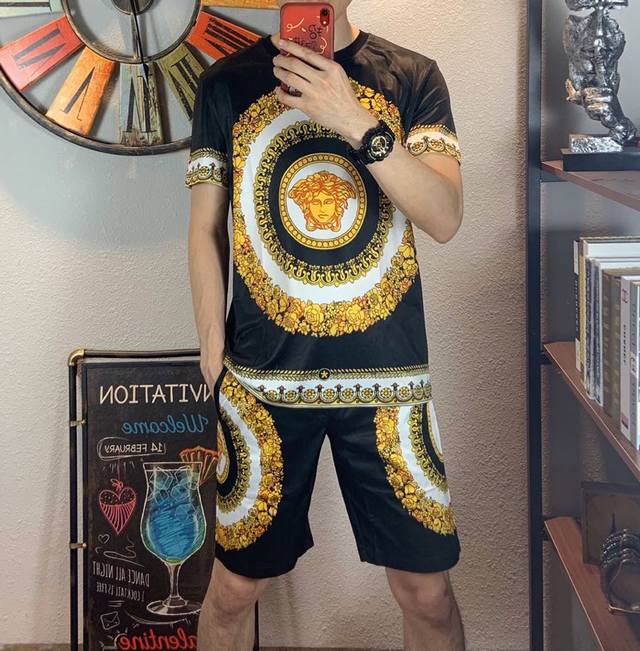 Versace. High-quality suit, Spring/Summer version, perfectly replicated from bou